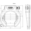 Abus Rahmenschloss 4750XL NR ohne Halter schwarz